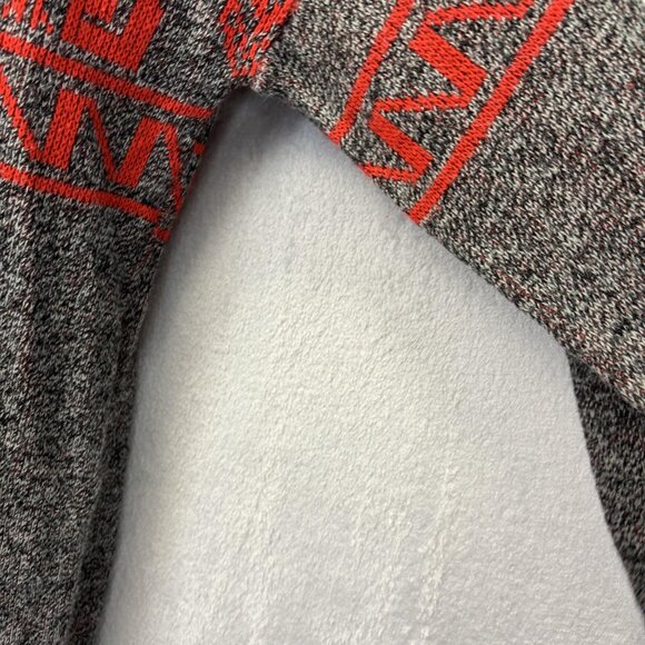 Vintage 80s Le Tigre Mens Sweater Large Tall LT Red Knit Pullover Winter Holiday - Picture 13 of 15